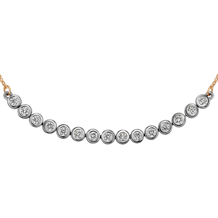 Золотий браслет з діамантами. Артикул 560171/66024-3/14/1/8002