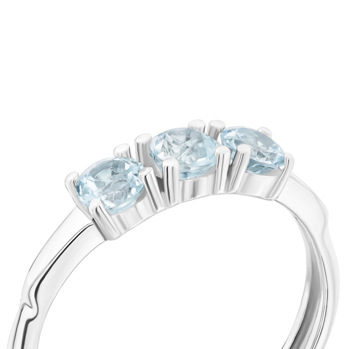 Серебряное кольцо с топазом. Артикул UG5584/тз к б/з род