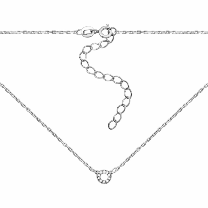 Серебряное колье с фианитами. Артикул UG5593/1кол род