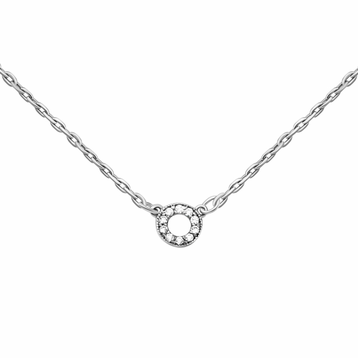 Серебряное колье с фианитами. Артикул UG5593/1кол род