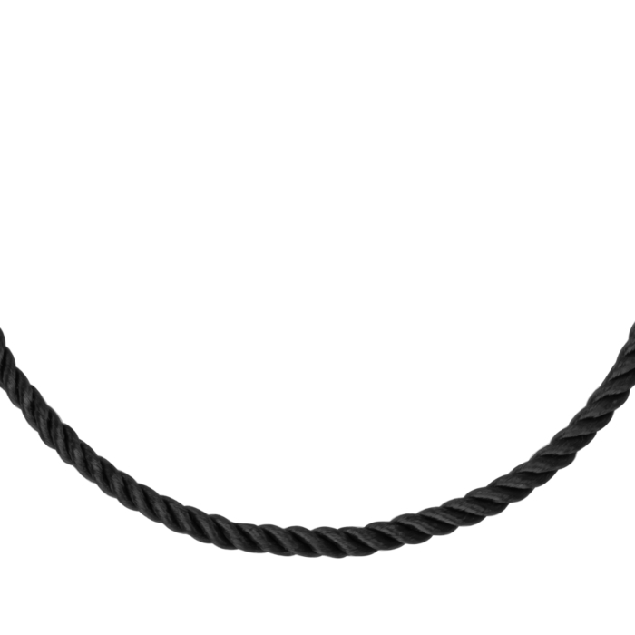 Шовковий срібний браслет (SGrit 2mmBlackBR) ROD