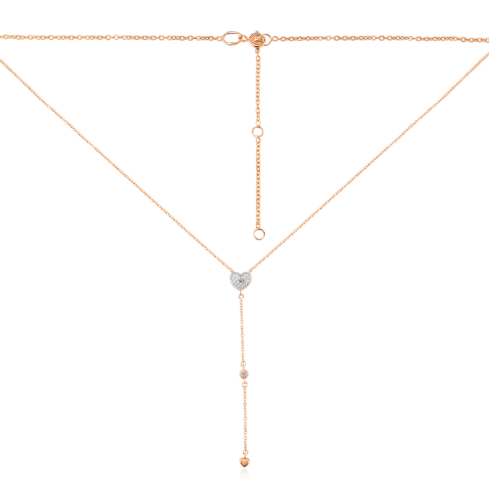 Золотое колье с фианитами. Артикул 60163/66024/01/1/76