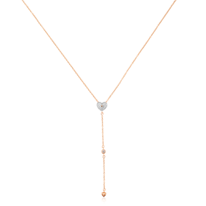 Золотое колье с фианитами. Артикул 60163/66024/01/1/76