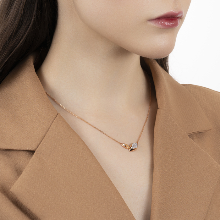 Золотое колье с фианитами. Артикул 60173/66024-3/01/1/1