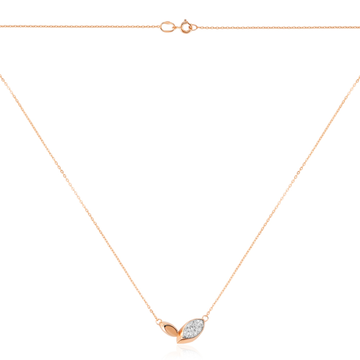 Золоте кольє з фіанітами. Артикул 60173/66024-3/01/1/1