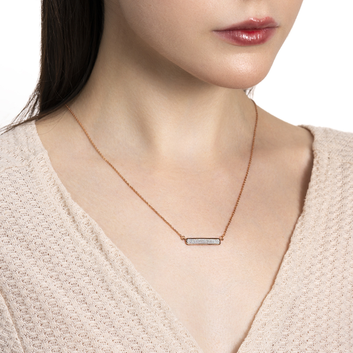 Золотое колье с фианитами. Артикул 60176/66024-3/01/1/42