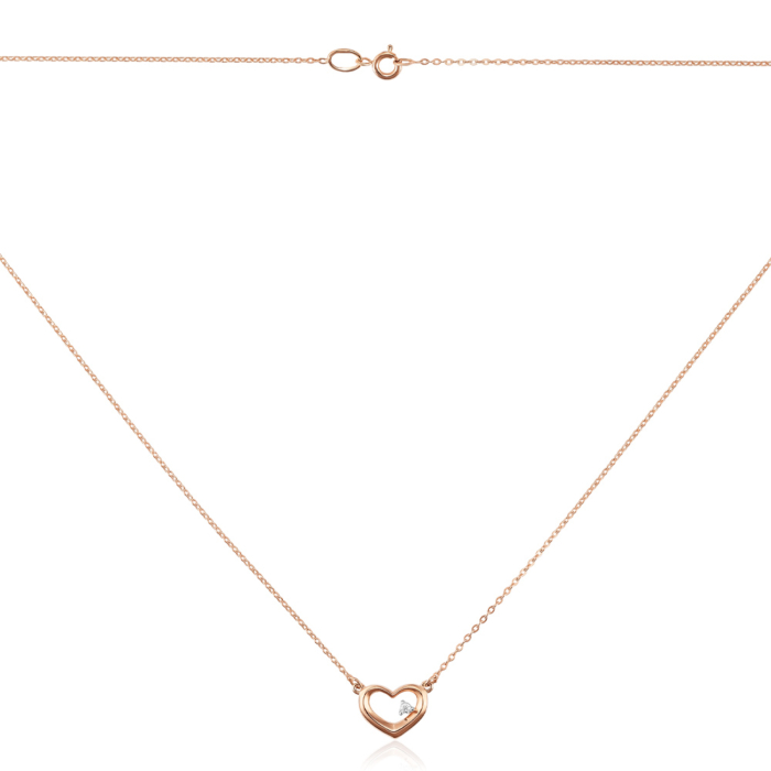 Золоте кольє з фіанітом. Артикул 60178/66024-3/01/1/46