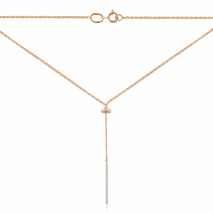 Золоте кольє з фіанітами. Артикул 60183/66024-3/01/1/1