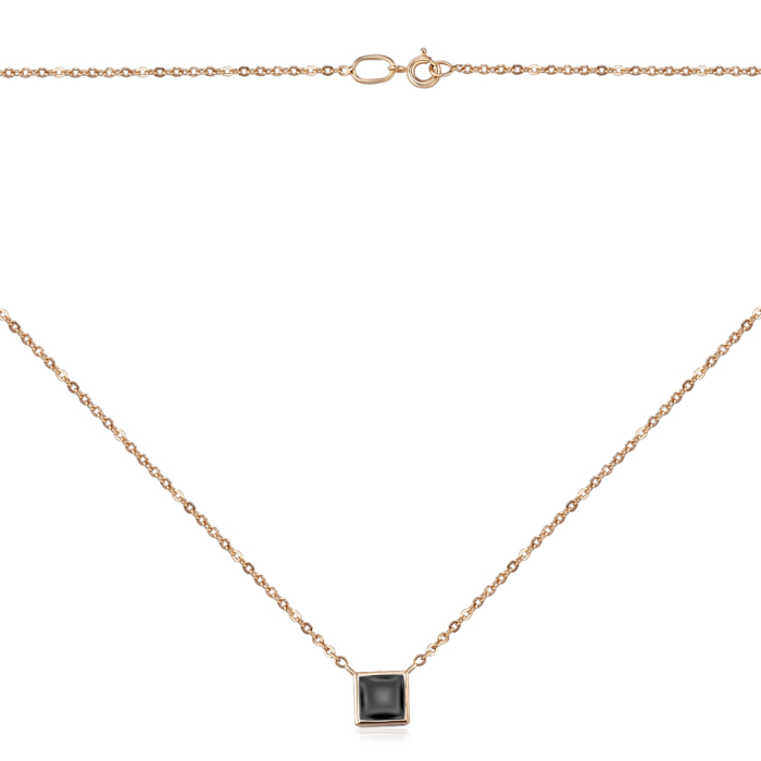 Золотое колье с эмалью. Артикул 60192/66024-3/01/0/389