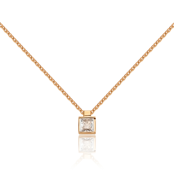 Золоте кольє з фіанітом 60194/66024-3/01/0/487