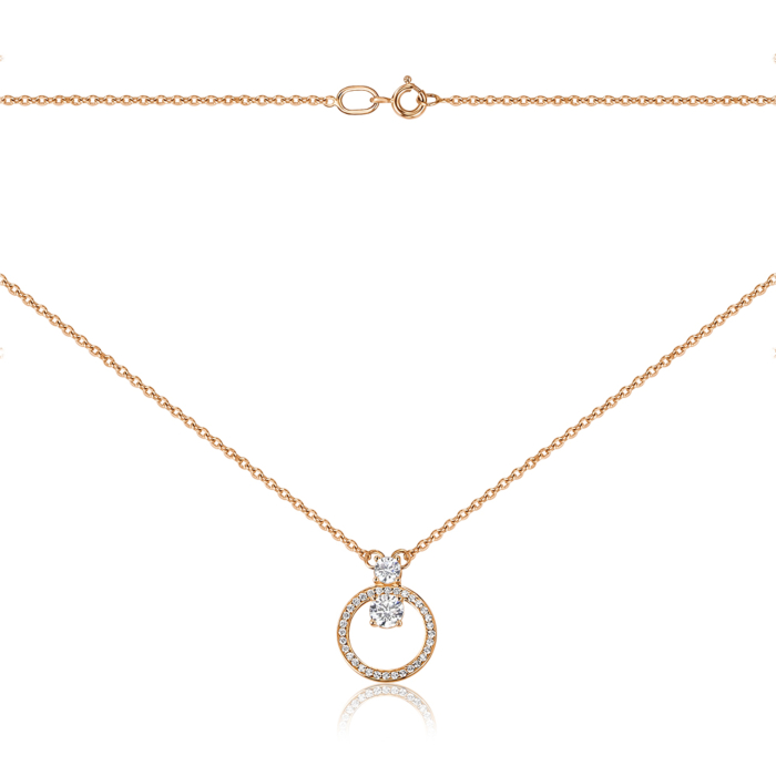 Золотое колье с фианитами Tesori 60227/66024/01/0/21527