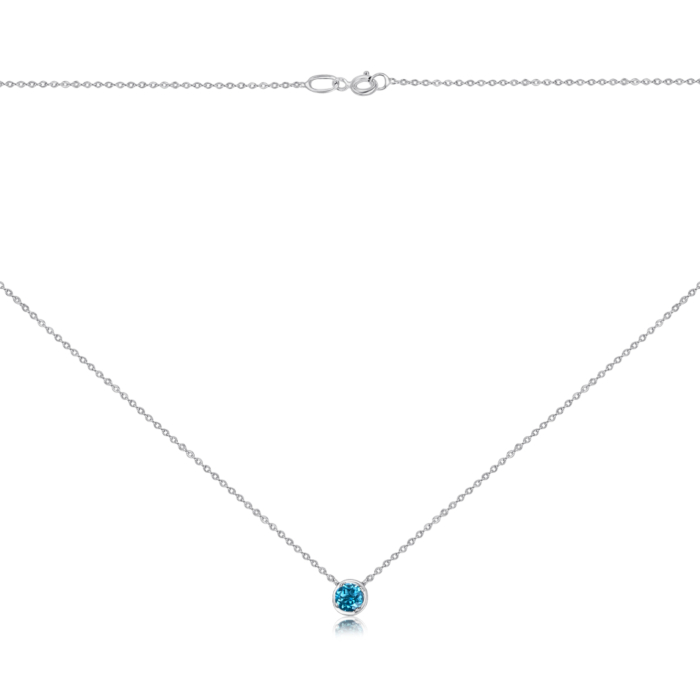 Срібне кольє з топазом 6032/66024-3/12/1/5094