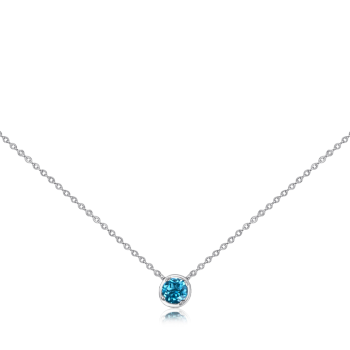 Срібне кольє з топазом 6032/66024-3/12/1/5094