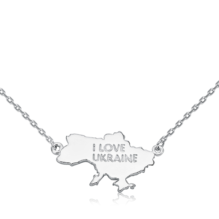 Срібне кольє без вставки 60385р