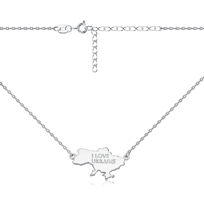 Срібне кольє без вставки 60385р