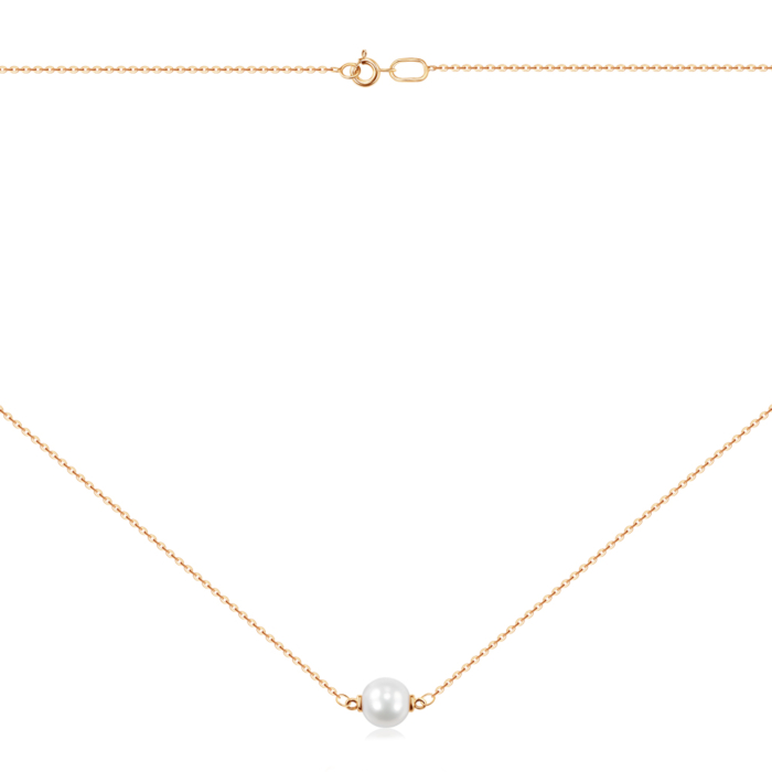 Золоте кольє з перлиною. Артикул 6064/66024-3/01/0/1779