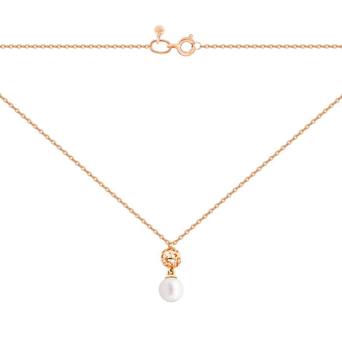 Золотое колье с жемчугом. Артикул UG56065/66024-3/01/0/1920