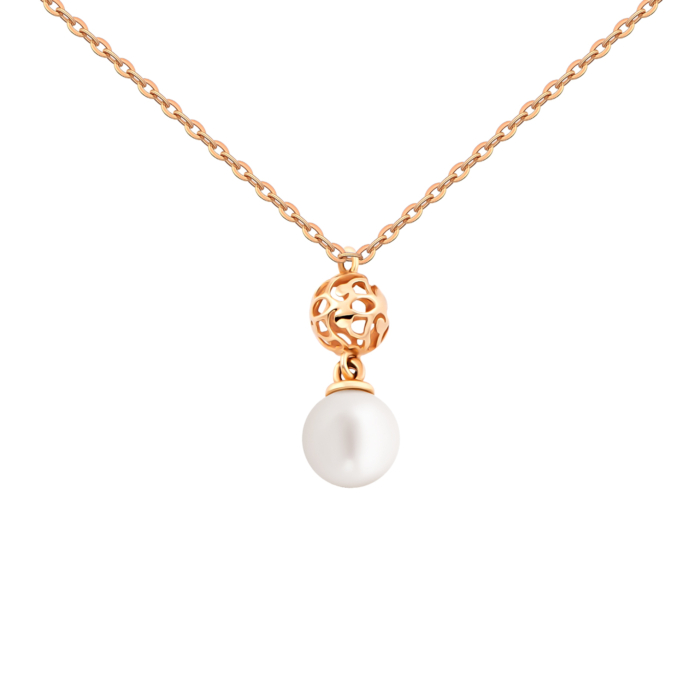 Золотое колье с жемчугом. Артикул UG56065/66024-3/01/0/1920