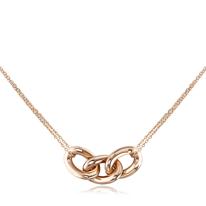 Золотое колье без вставки. Артикул 6067/66024/01/0