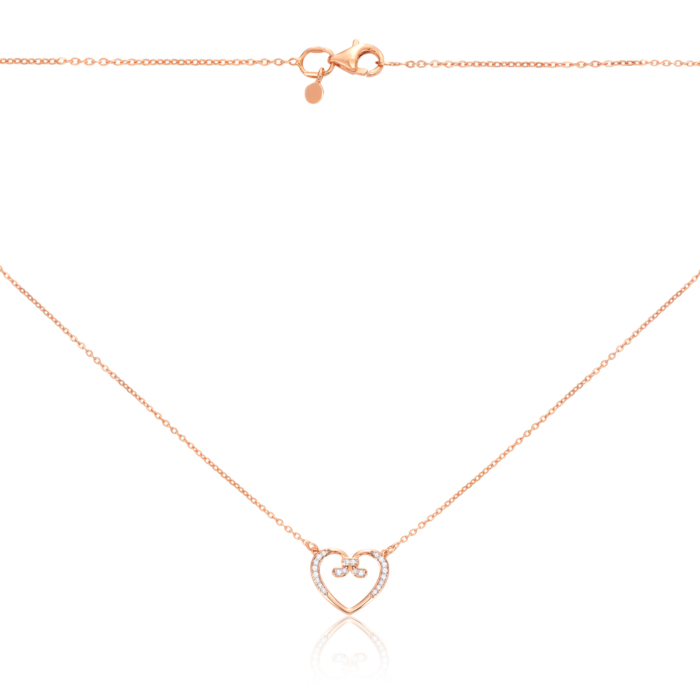 Золотое колье с фианитами. Артикул 6069/66024-3/01/1/323