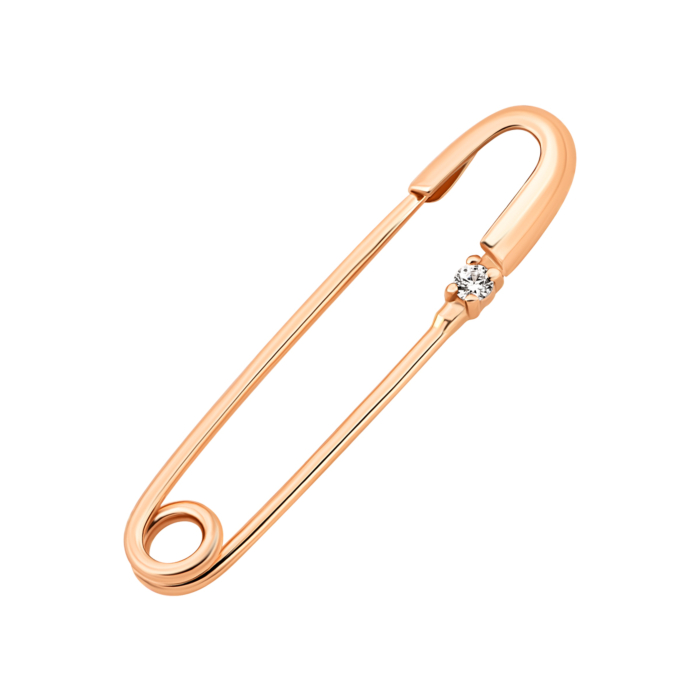 Золота брошка-булавка з фіанітом. Артикул UG5610666910101