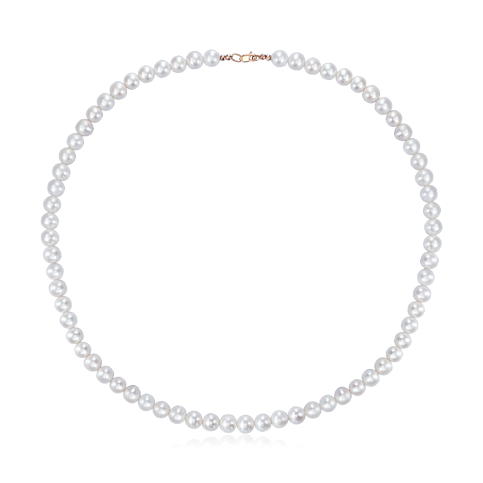 Кольє з перлів із золотими вставками. Артикул 66500-0/01/0/1779