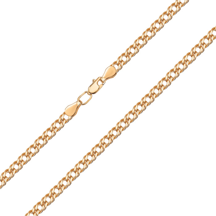 Срібний позолочений ланцюжок 66912-10.5-9/17