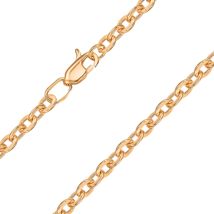 Серебряная позолоченная цепочка 66915-8-10/17