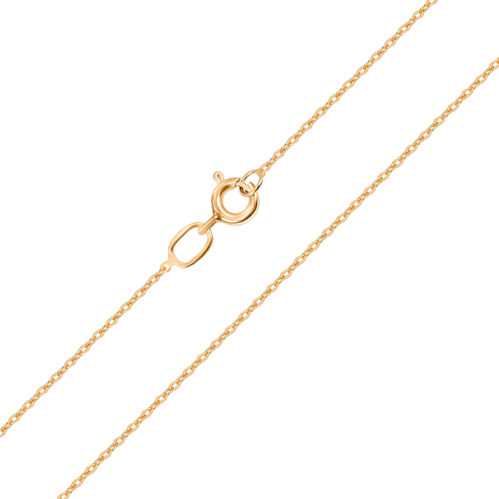 Серебряная цепочка с позолотой Якорь 66924-1-10/17