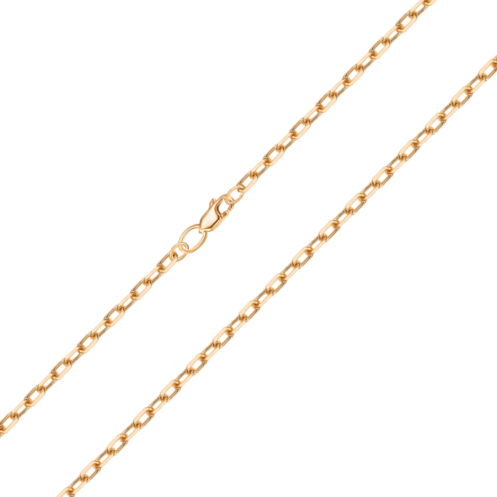 Срібний ланцюжок з позолотою Якір 66926-8-9/17