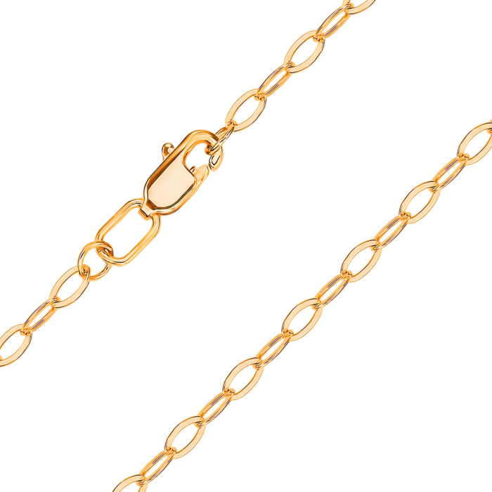 Срібний ланцюжок з позолотою Якір 66927-2.5-10/17