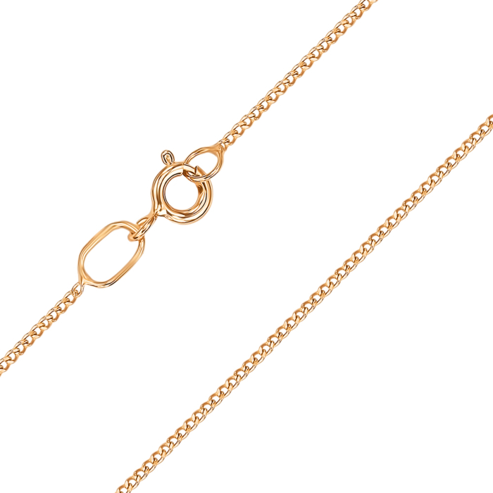 Срібний ланцюжок з позолотою Гурмет 66938-1-9/17