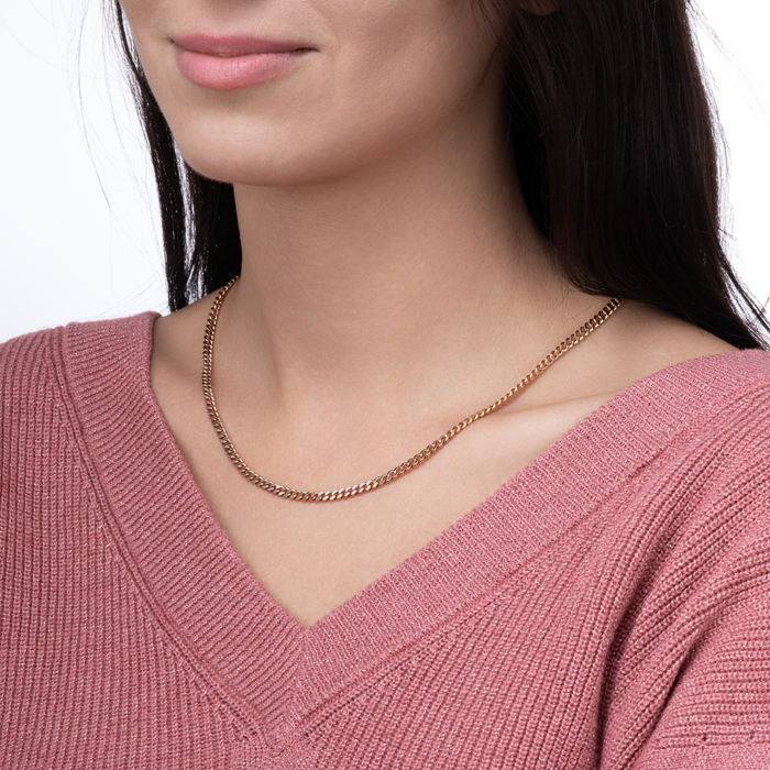 Золотий ланцюжок без вставки. Артикул 66938-18.5-3/01