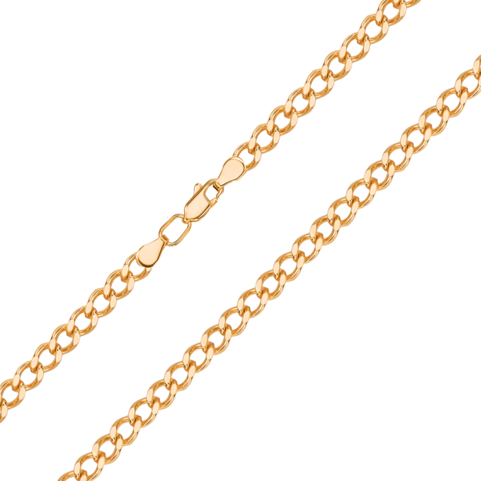 Срібний ланцюжок з позолотою Гурмет 66938-19-10/17