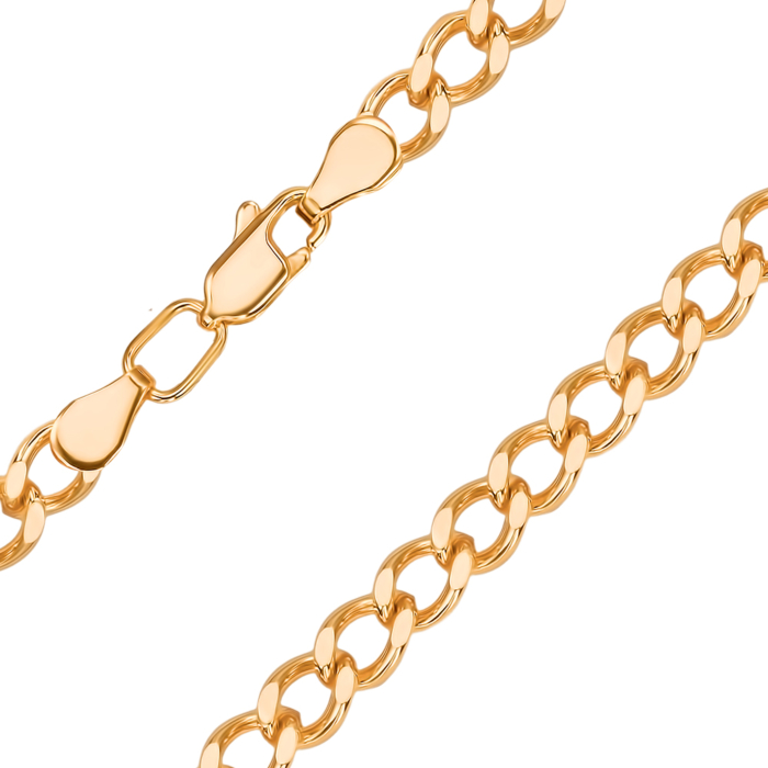 Срібний ланцюжок з позолотою Гурмет 66938-19-10/17