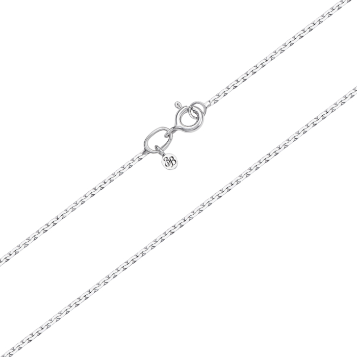 Серебряная цепочка без вставки. Артикул 66944-2-8/12