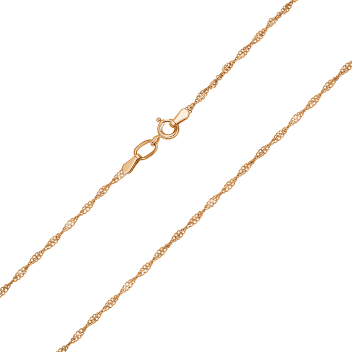 Золотий ланцюжок без вставки. Артикул 66987-2-3/01 (66087б)