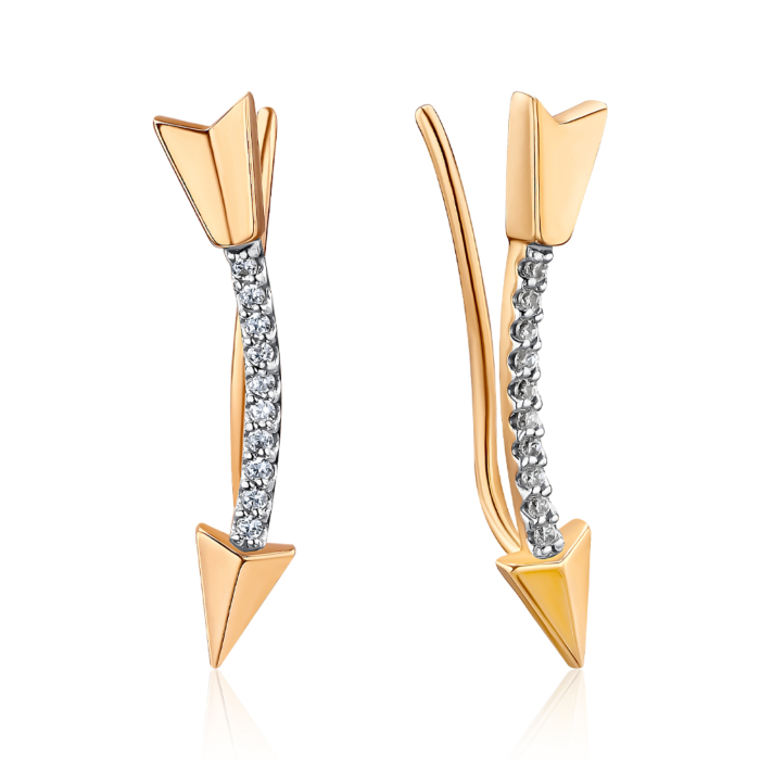 Золоті сережки. Артикул 700086-СРр