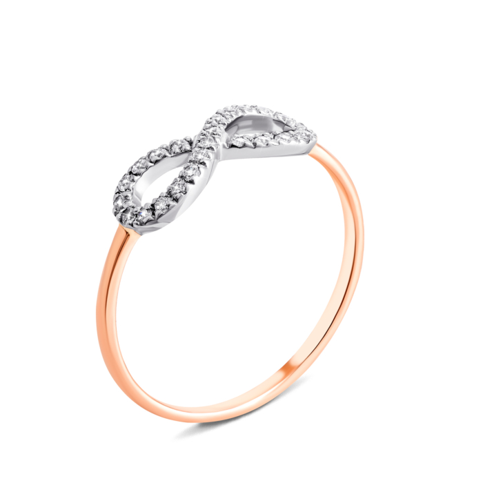 Золотое кольцо Бесконечность. Артикул UG5700115