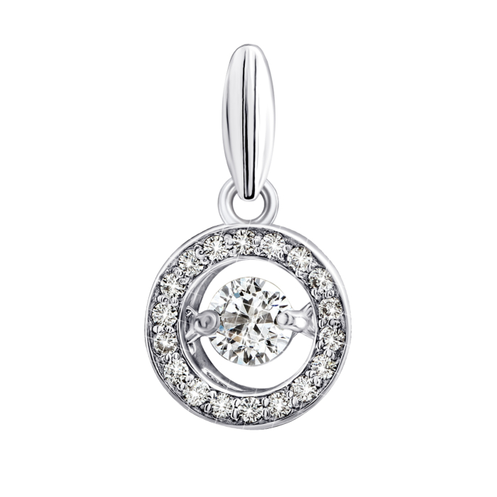 Золота підвіска з фіанітами. Артикул UG5700276-К бел