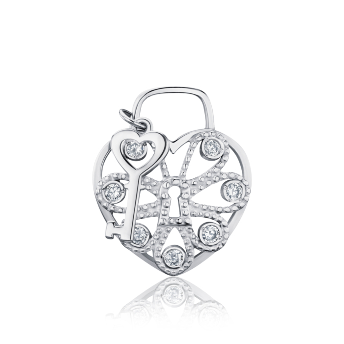 Срібна підвіска з фіанітами с70029