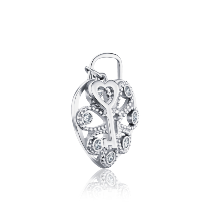 Срібна підвіска з фіанітами с70029