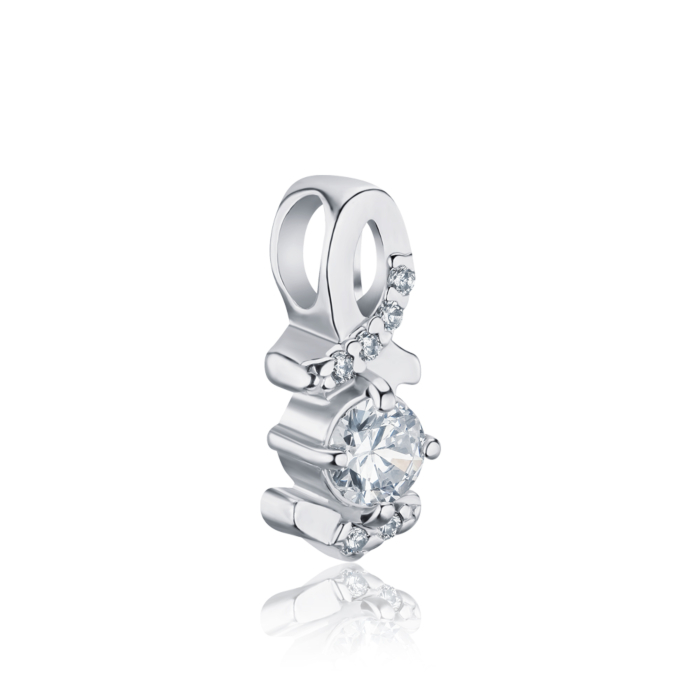 Срібна підвіска з фіанітами с70048