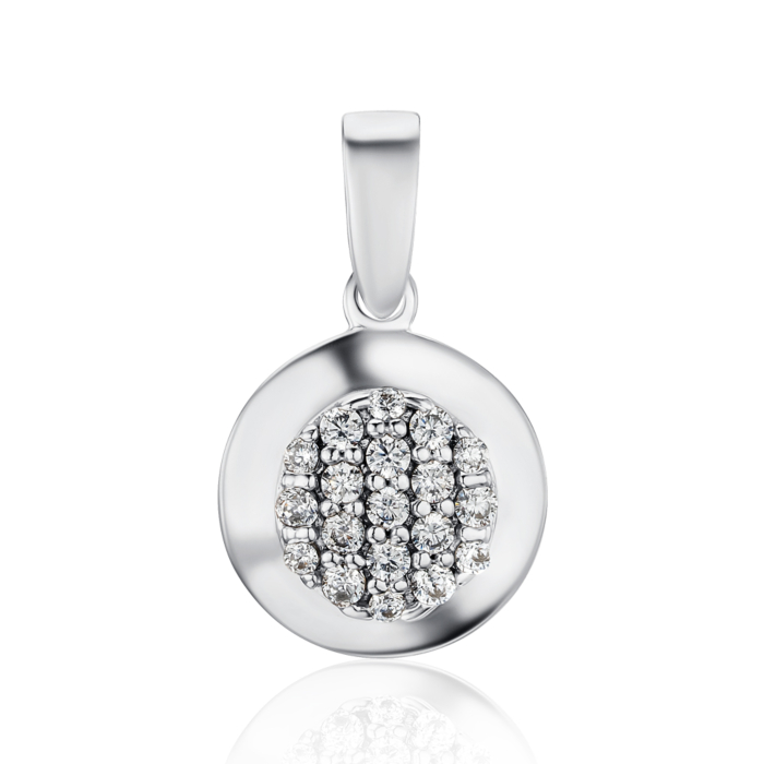 Срібна підвіска з фіанітами с70058