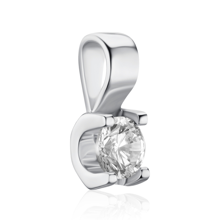 Срібна підвіска з фіанітом с70085