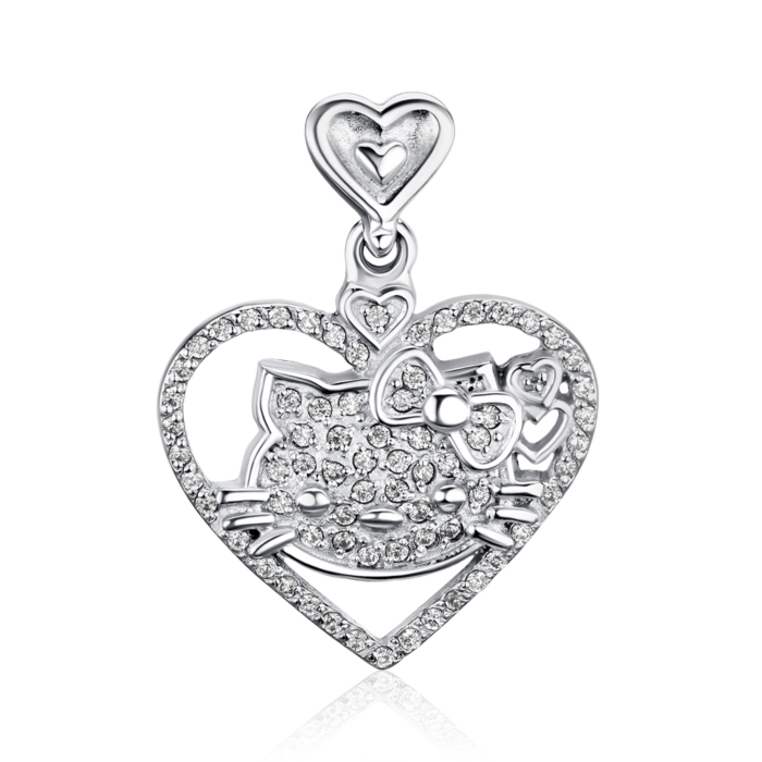 Срібна підвіска з фіанітами с70110