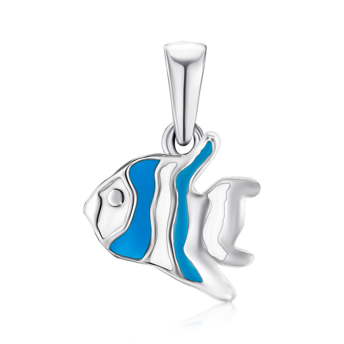 Серебряная подвеска с эмалью. Артикул с70144
