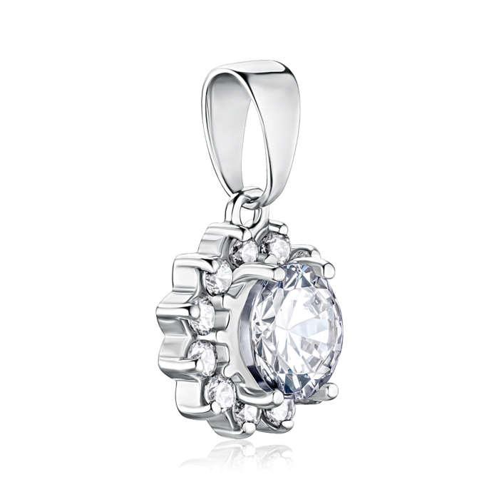 Срібна підвіска з фіанітами с70169
