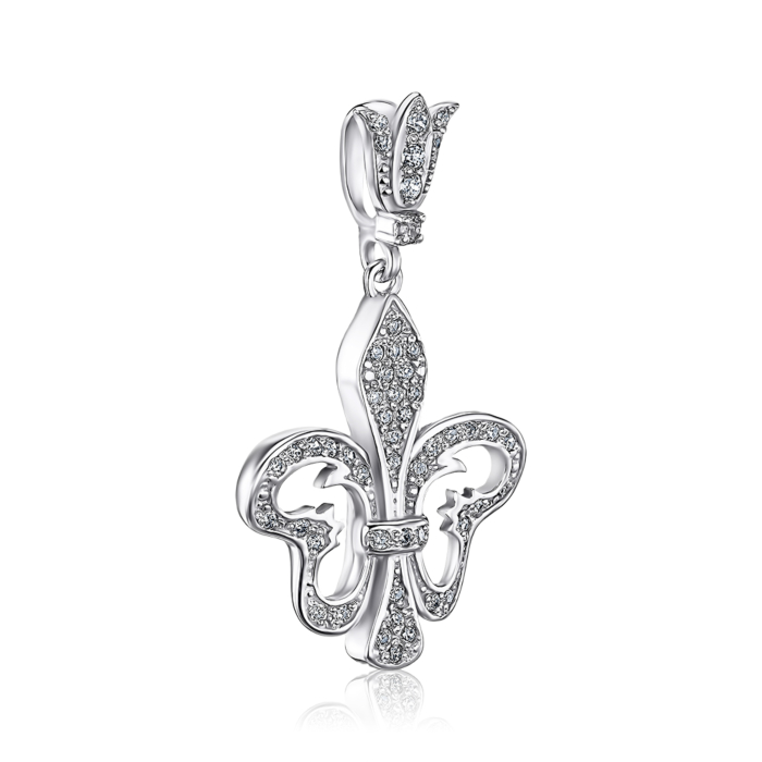 Срібна підвіска з фіанітами. Артикул с70180