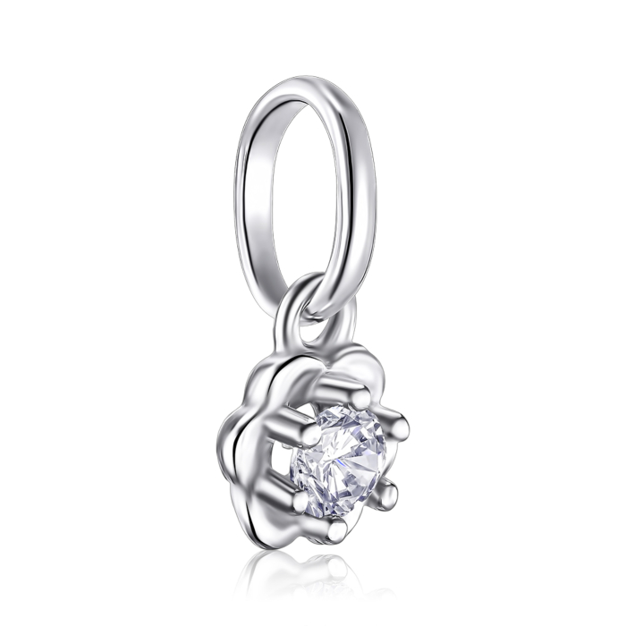 Срібна підвіска з фіанітом. Артикул с70190